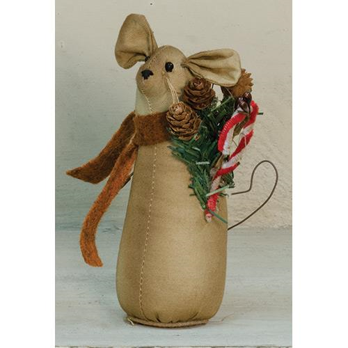 Candy Cane Mouse Doll