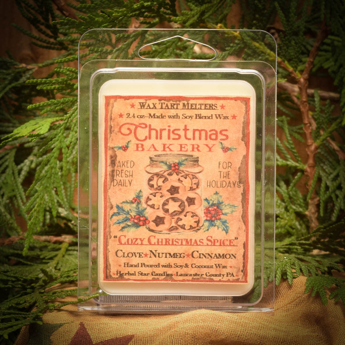 Cozy Christmas Spiced 2.4 oz Mini Pack of 6 Tarts