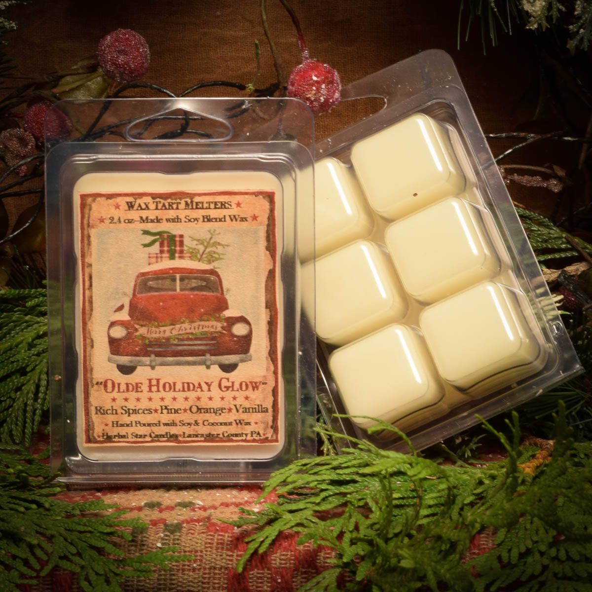 Olde Holiday Glow Mini Pack of 6 Tarts