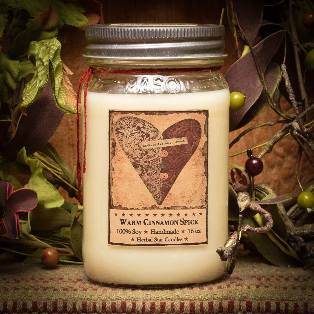 Valentine’s Day Mason Jar Candle – 16 oz