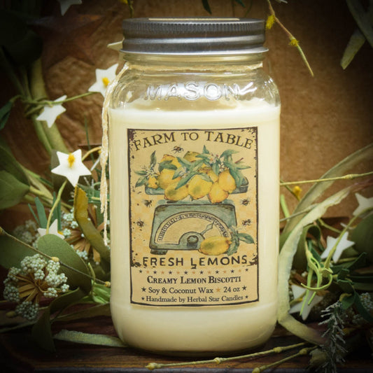 Lemon Daisy Jar Candle – 24 oz