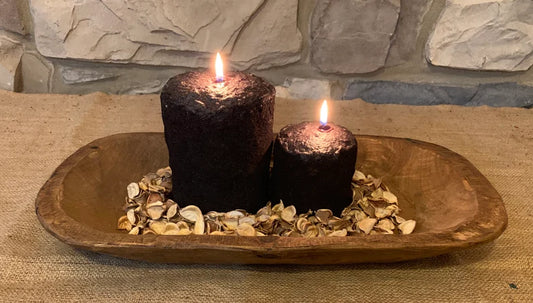 Chocolate Biscotti Large Hearth Candle