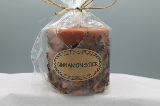 Cinnamon Stick Pillar Candle 3 x 3