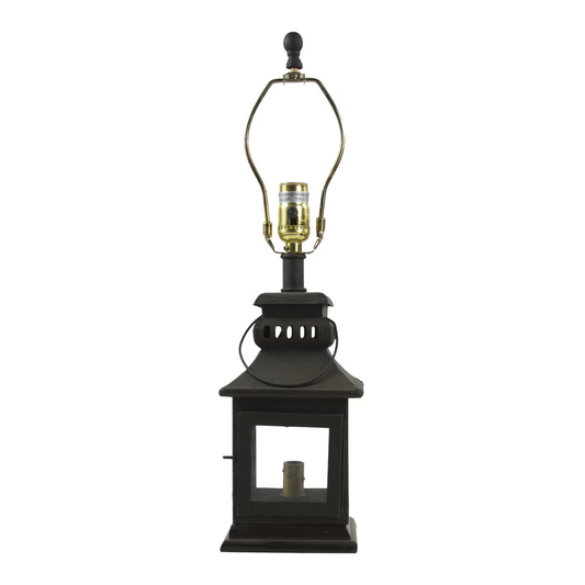 Iron Lantern Lamp - Black