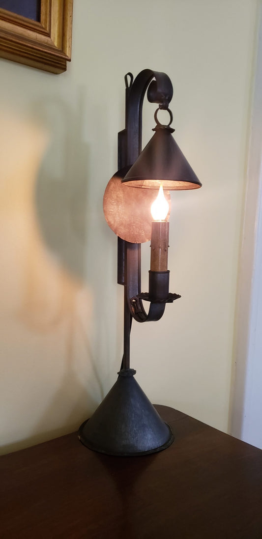 Mini Bell Tin Table Light with Reflector