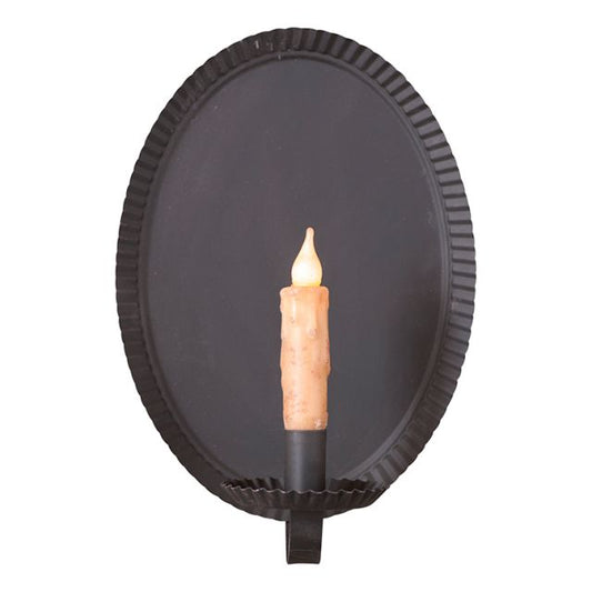 Oval Tinner's Candle Sconce