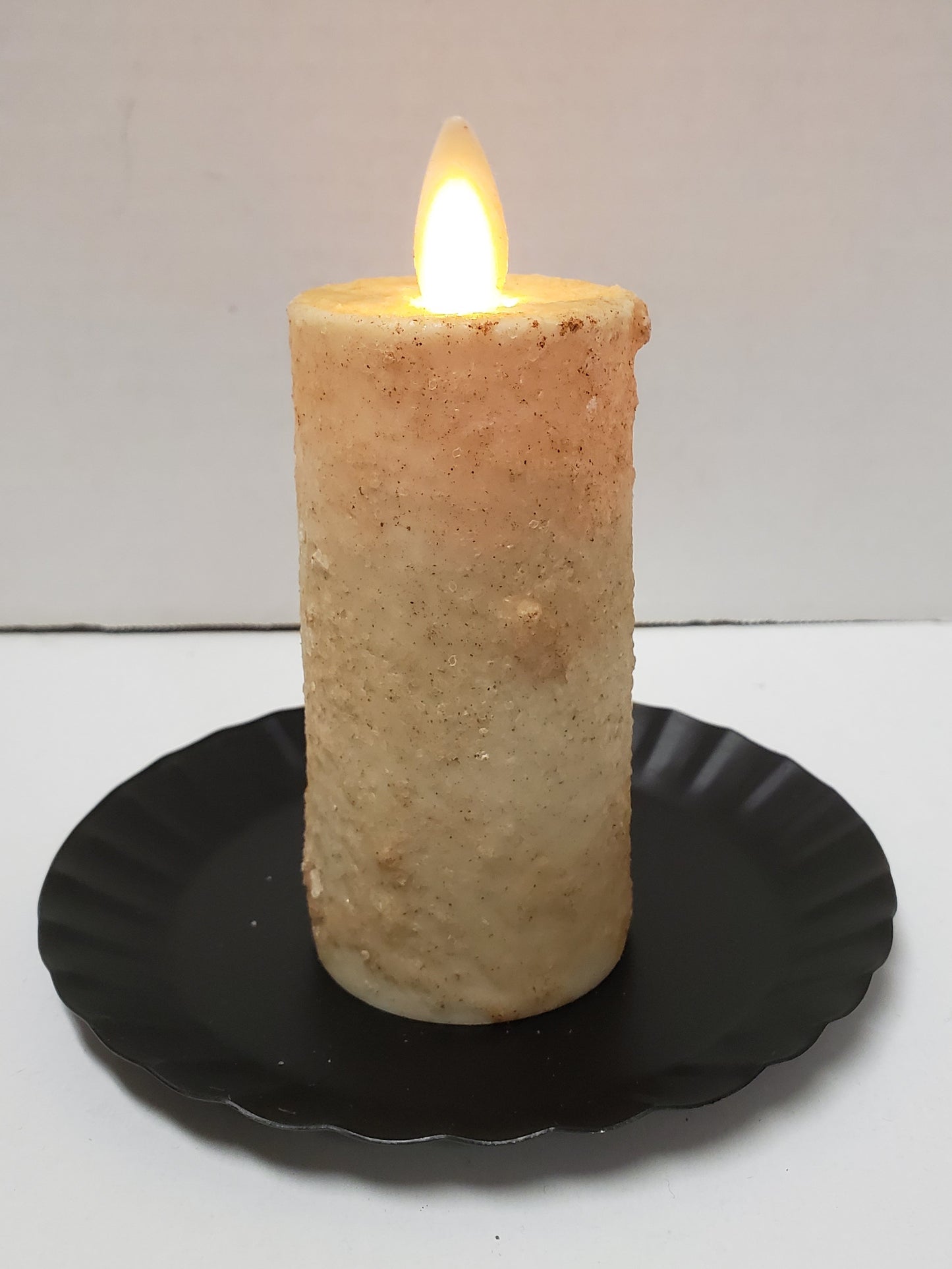 Realistic Moving Flame Votive Burnt Ivory
