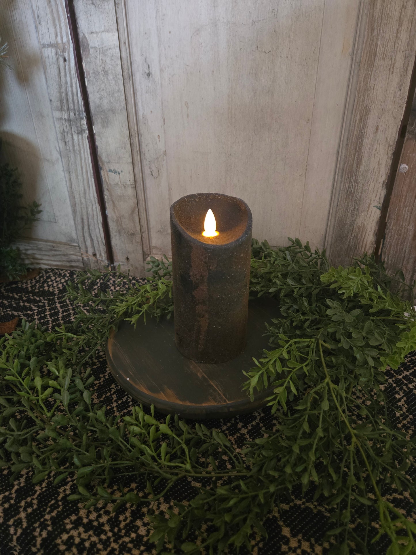 Moving Flame Pillar Candle-Primitive Brown 3×6