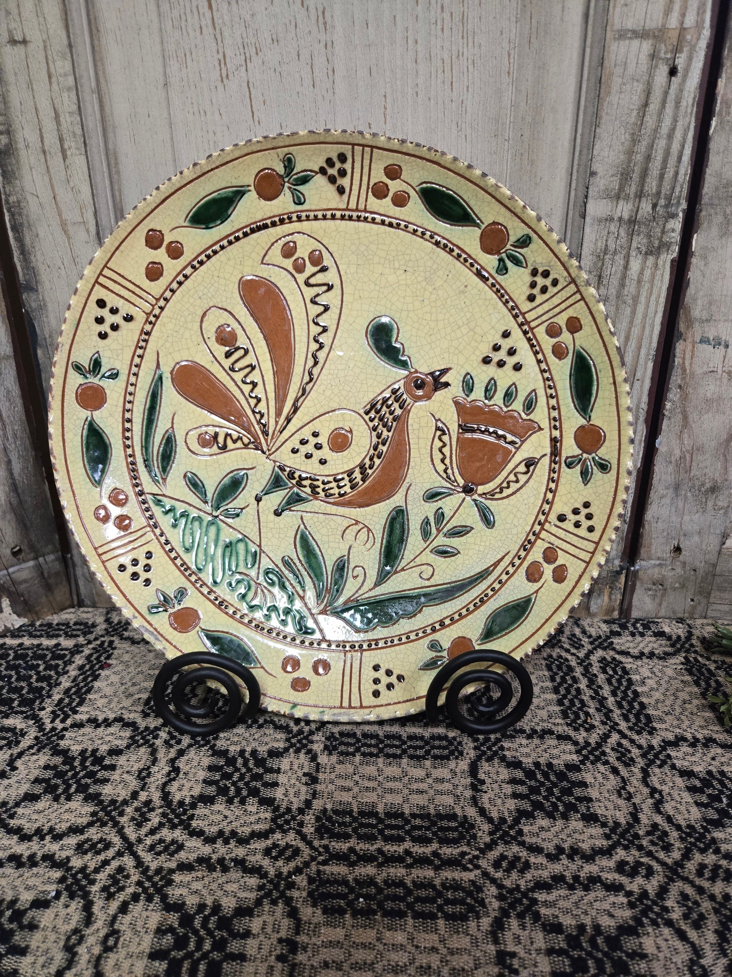 Collection of 12" Round Plates - Turtle Creek Pottery from the Workshops of David T. Smith