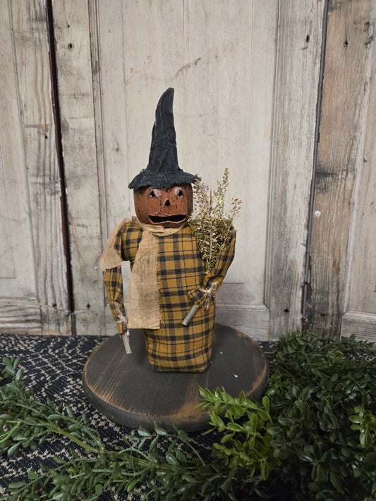 Scarecrow with Paper Mache Head