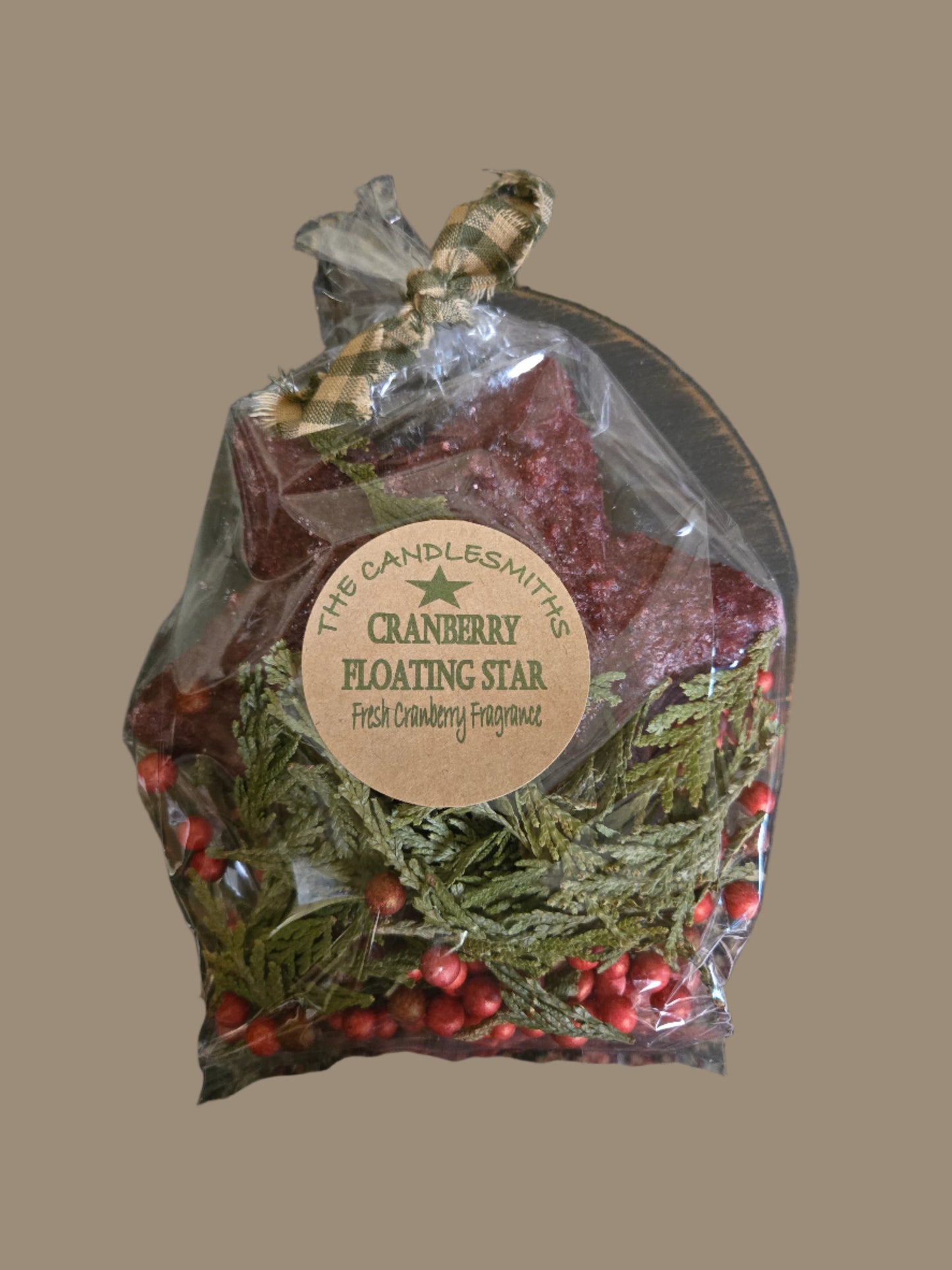 Cranberry Floating Star Candle Kit