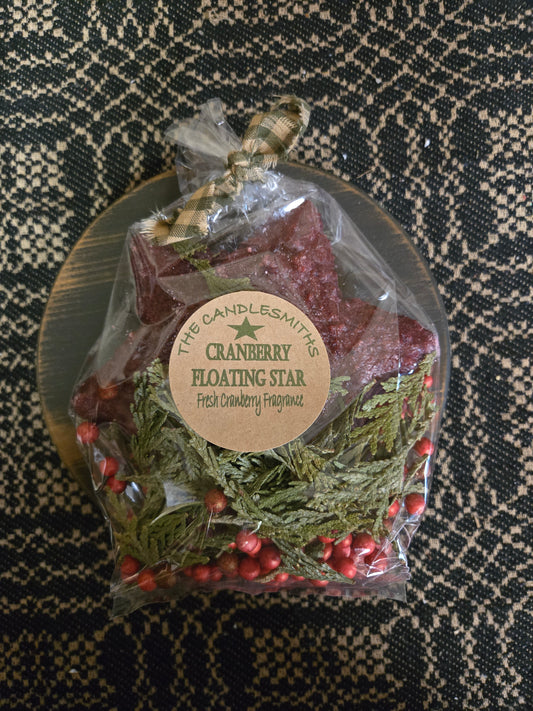 Cranberry Floating Star Candle Kit