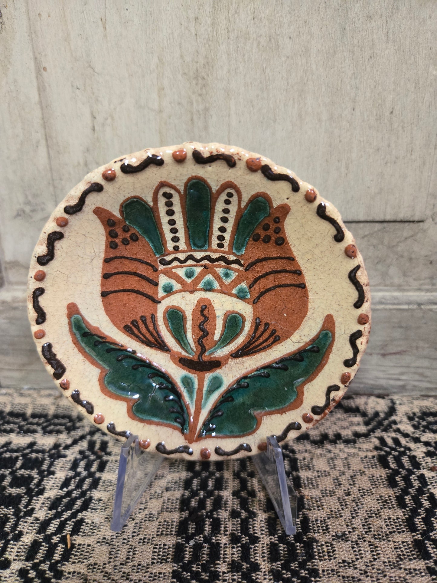 Collection of 4" Round Plates - Turtle Creek Pottery from the Workshops of David T. Smith