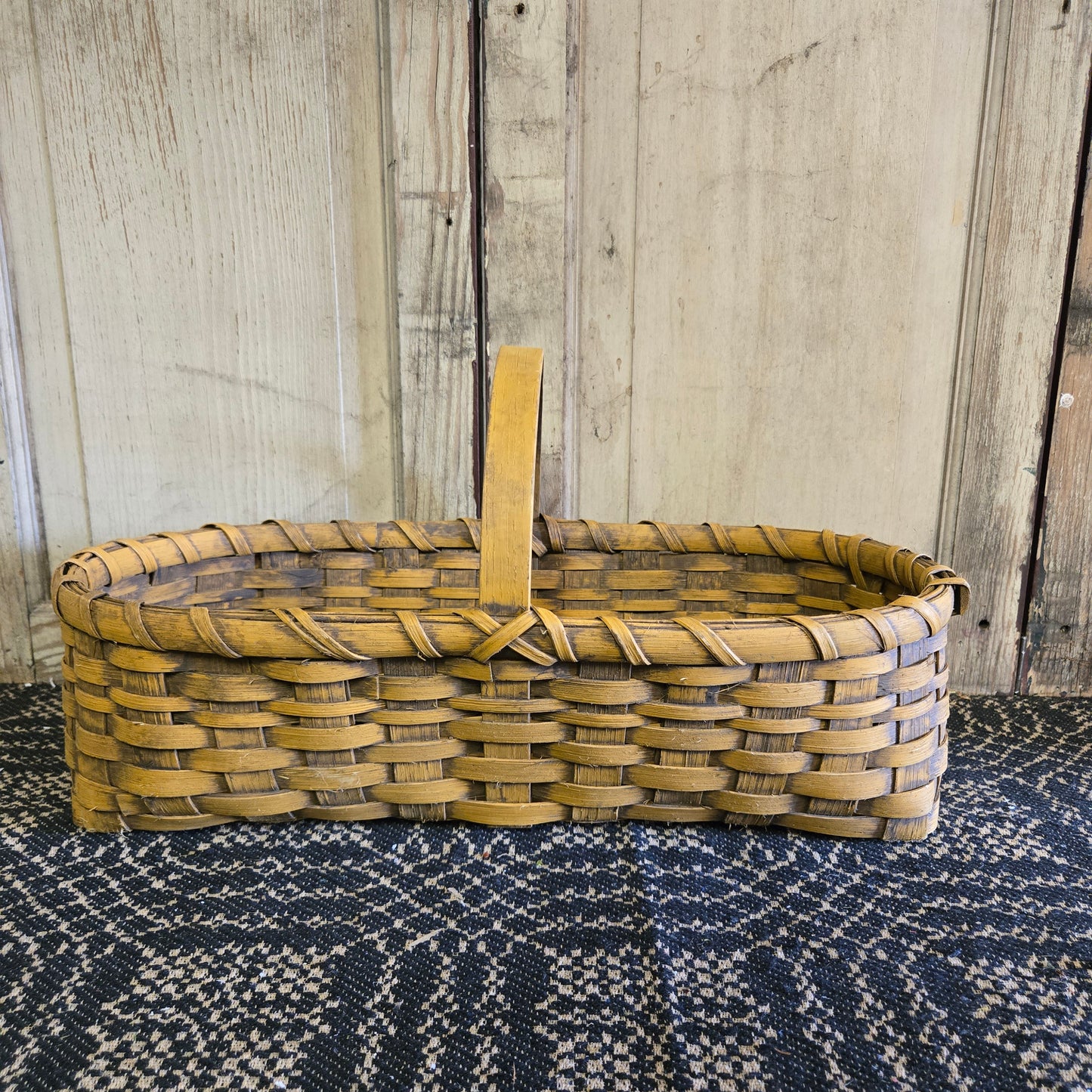 Primitive Garden Basket Mustard