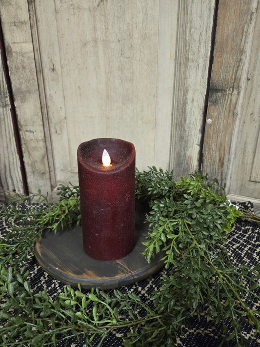 Moving Flame Pillar Candle-Red 3×6