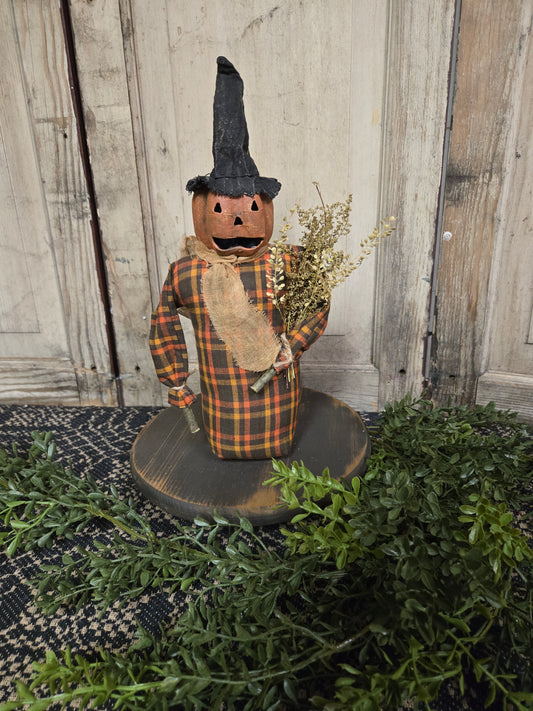 Scarecrow with Paper Mache Head