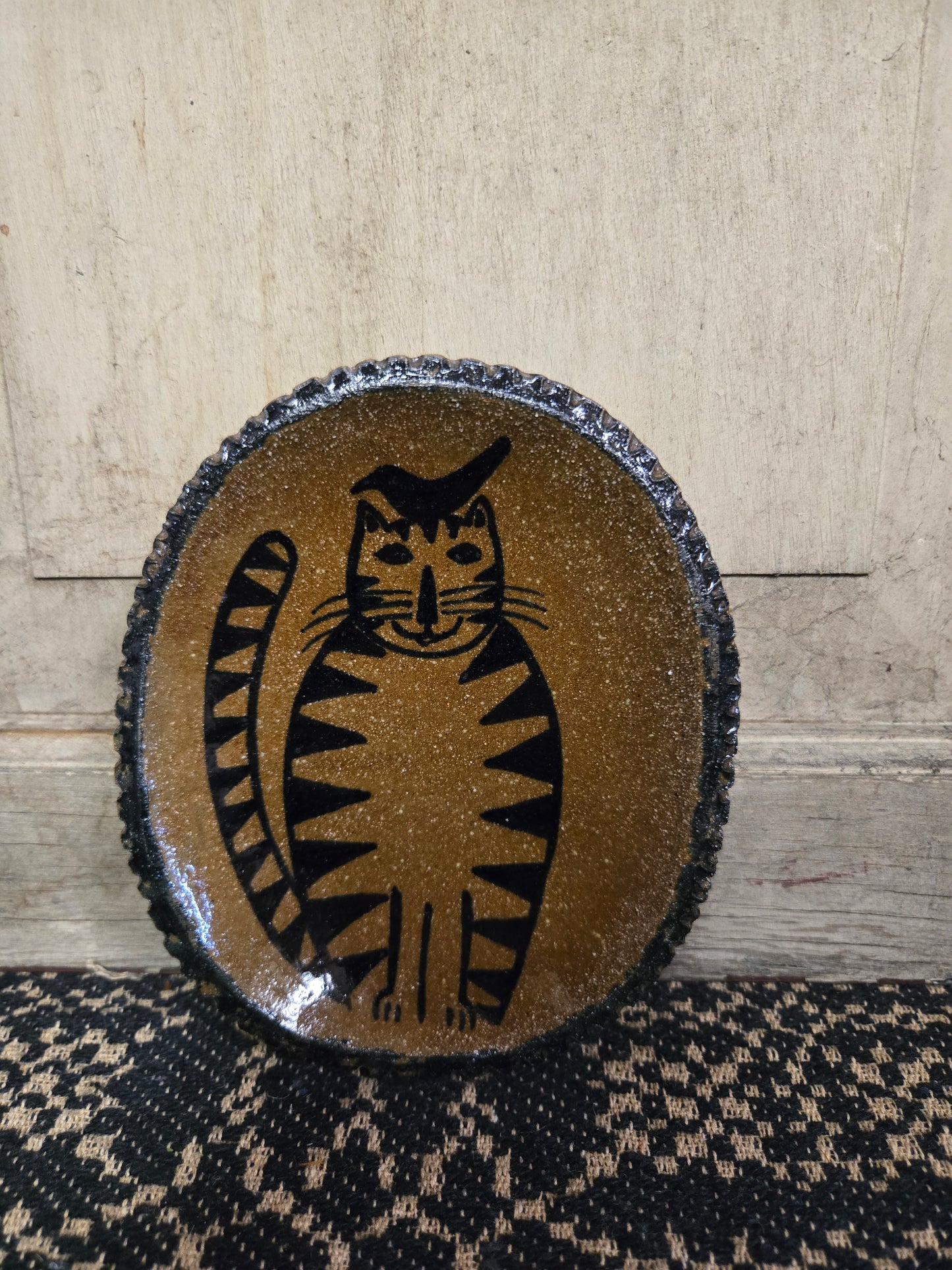 Collection of Small Oval Stoneware Plates