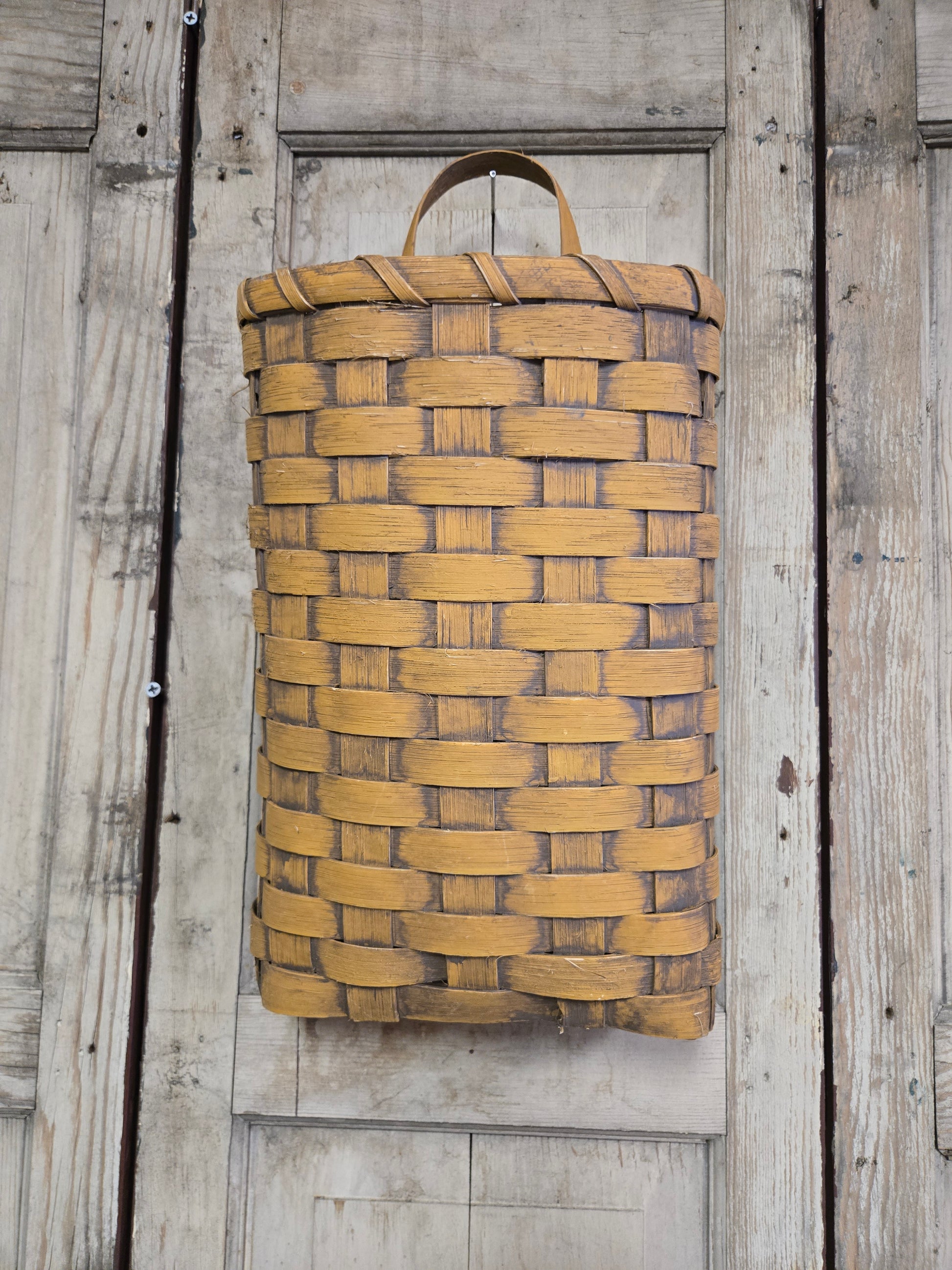 Primitive Door Basket Mustard