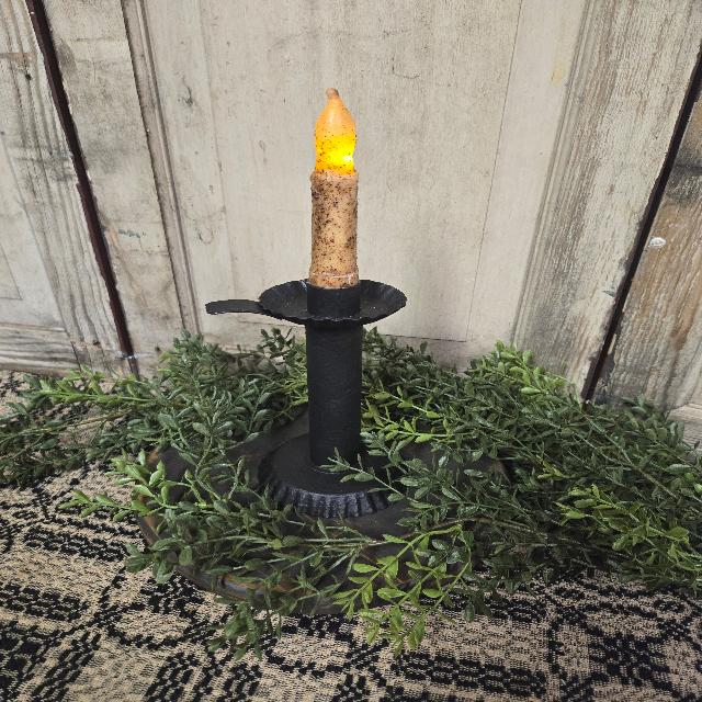 Tinner's Candlestick Textured Black