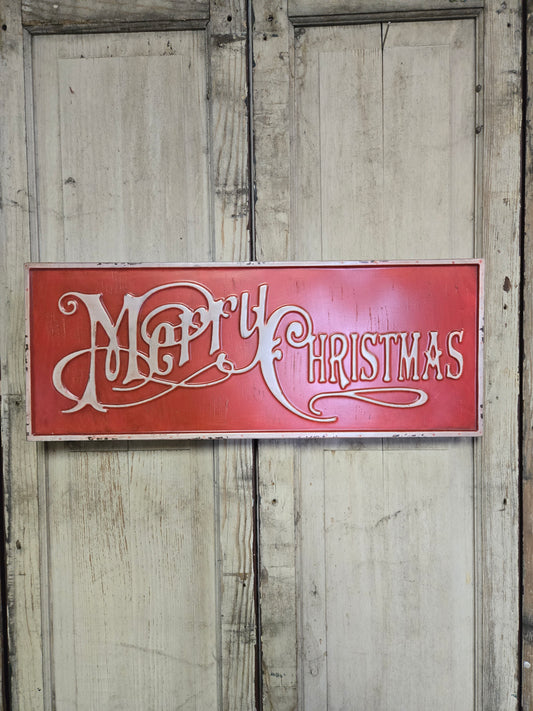 24" MERRY CHRISTMAS SIGN