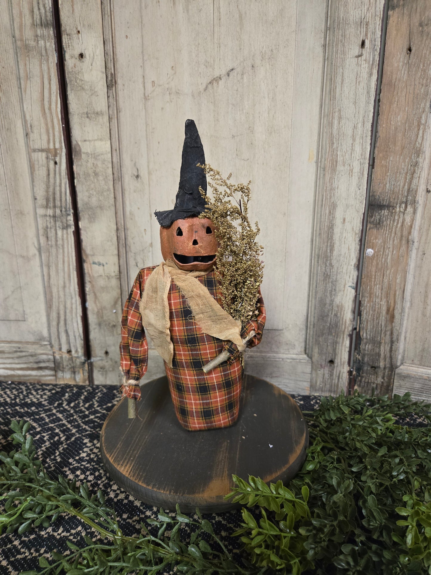 Scarecrow with Paper Mache Head