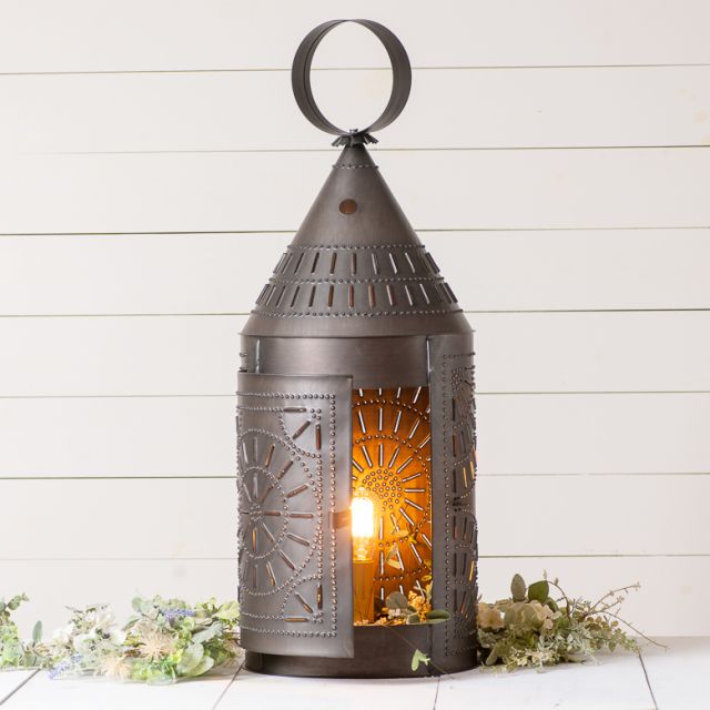 Tinner's Lantern with Chisel in Kettle Black