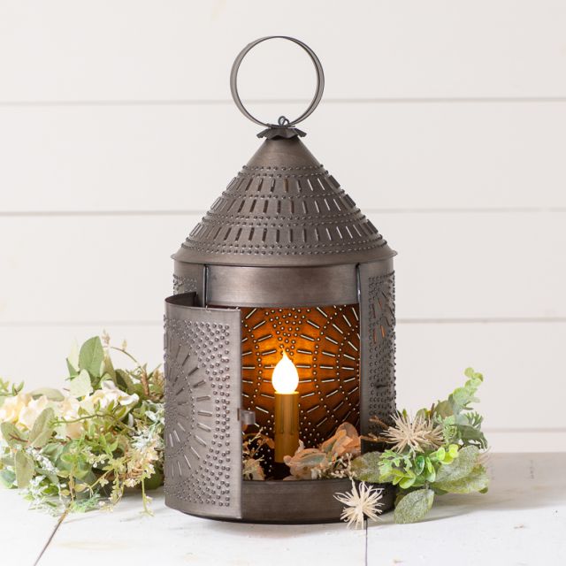 17-Inch Fireside Lantern in Kettle Black