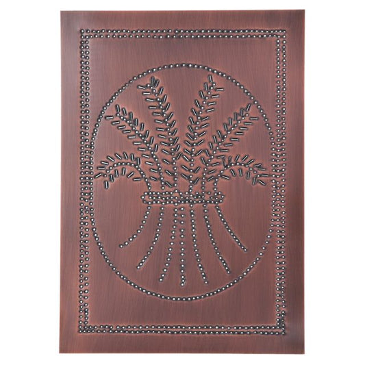 Vertical Wheat Panel in Solid Copper