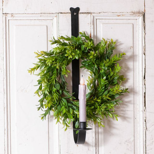 Wall Mount Wreath and Candle Holder